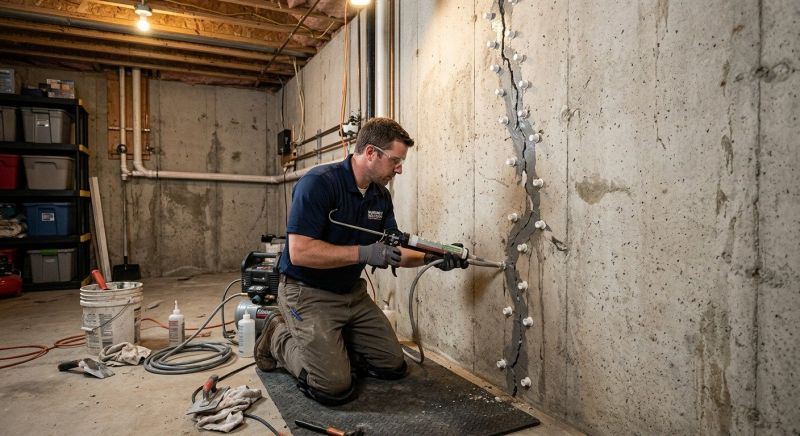 Basement Crack Repair in Volusia County, FL