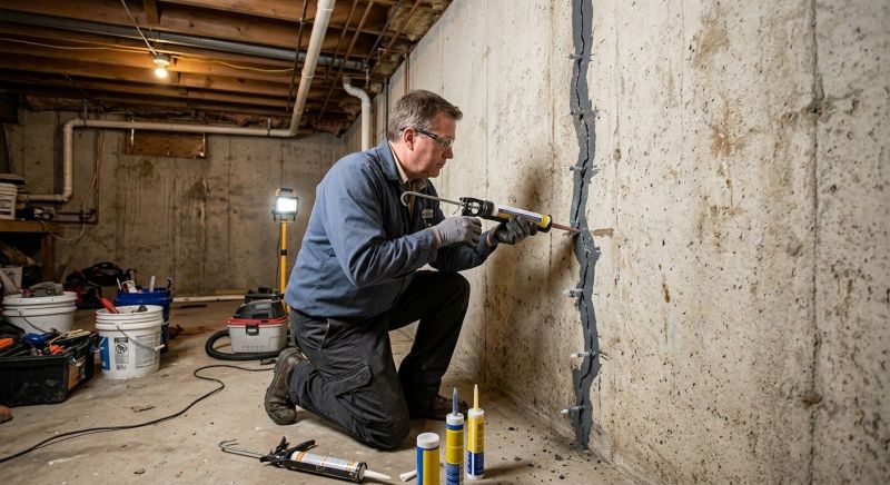 Basement Crack Repair in Volusia County, FL