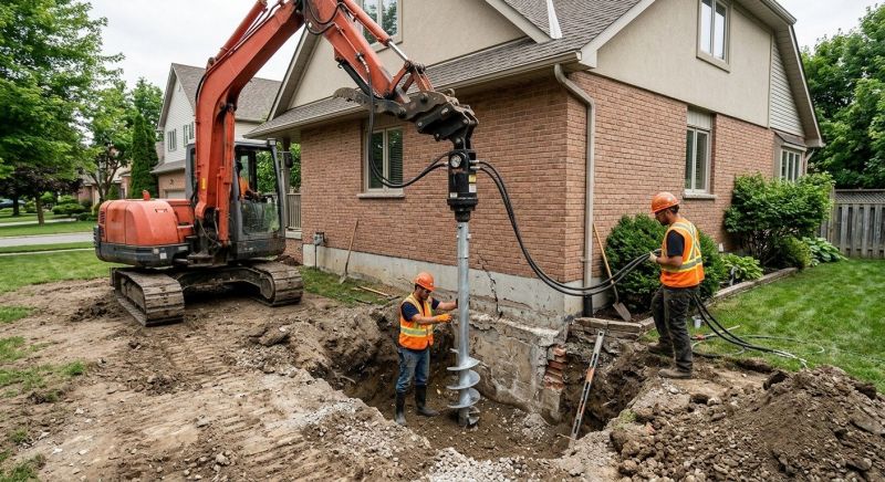 Helical Pile Installation in Volusia County, FL