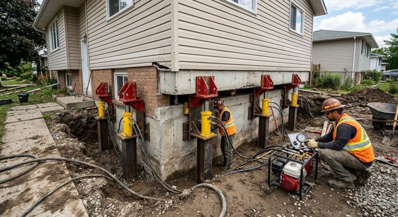 Sinking Foundation Lifting in Volusia County, FL